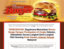 Tablet Screenshot of bisnesburger.com